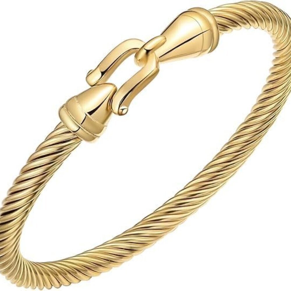 Love Friendship Bracelet Stainless Steel Gold Silver Zirconia for Women Gift